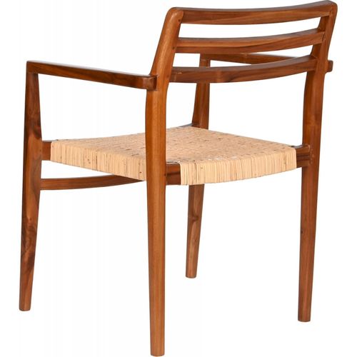 Chaise Cuisine Élégance Teck Et Rotin Épurée