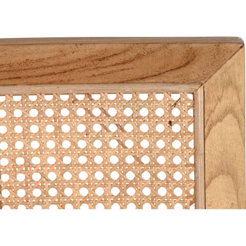 Chaise De Cuisine Élégante En Rotin Et Teck Naturel