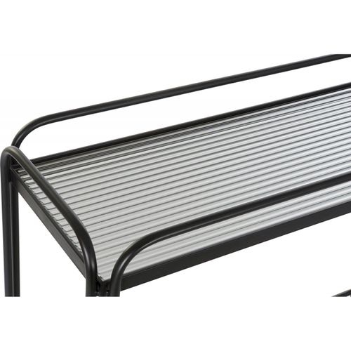 Console Élégante En Métal Et Verre Pour Entrée Chic