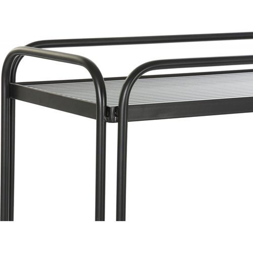 Console Élégante En Métal Et Verre Pour Entrée Chic