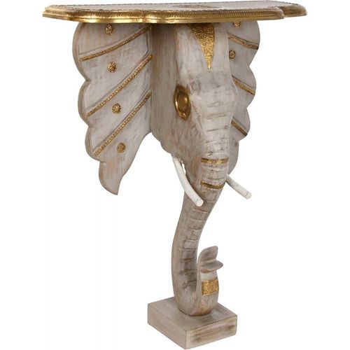 Console Éléphant Gris Or Pour Une Entrée Chic