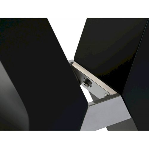 Console Élégante En Verre Trempé Noir Chic Et Pratique