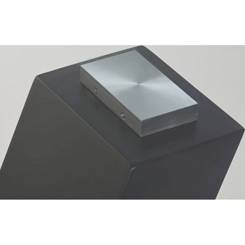 Console Élégante En Verre Trempé Noir Chic Et Pratique