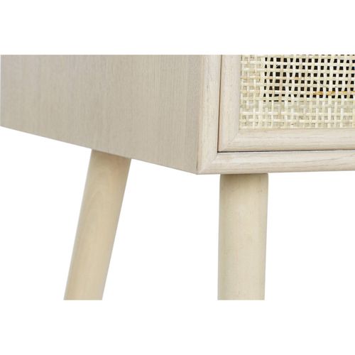 Console Paulownia Chic Avec Étagère Et Rangements