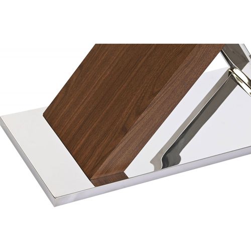 Console Style Contemporain En Verre Et Acier Élégant