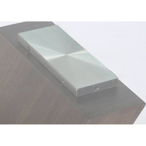 Console Style Contemporain En Verre Et Acier Élégant