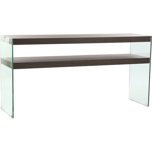 Console Verre Et Bois Élégance Intemporelle