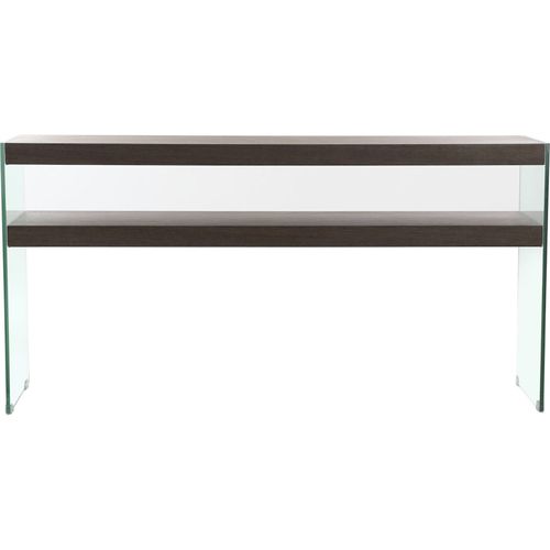 Console Verre Et Bois Élégance Intemporelle