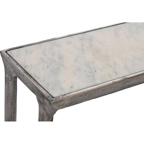 Console Marbre Blanc Élégance Intemporelle