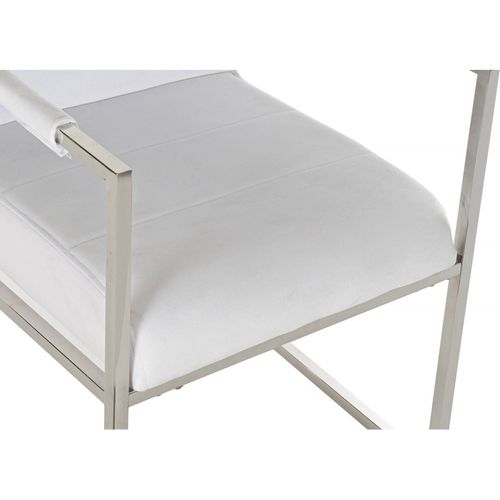 Fauteuil Blanc Design Et Confort En Acier Élégant