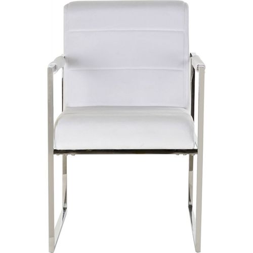 Fauteuil Blanc Design Et Confort En Acier Élégant