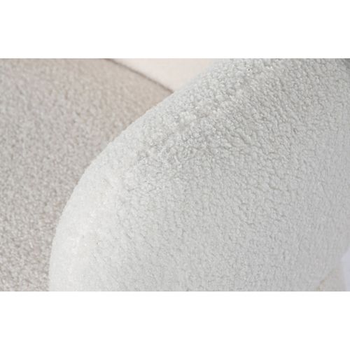 Fauteuil Borreguito Blanc Élégant Et Confort