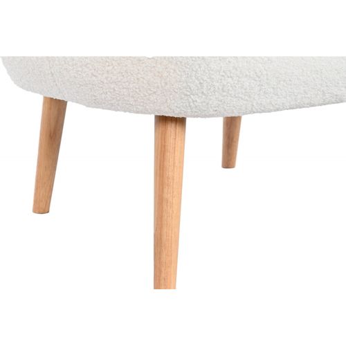 Fauteuil Borreguito Blanc Élégant Et Confort