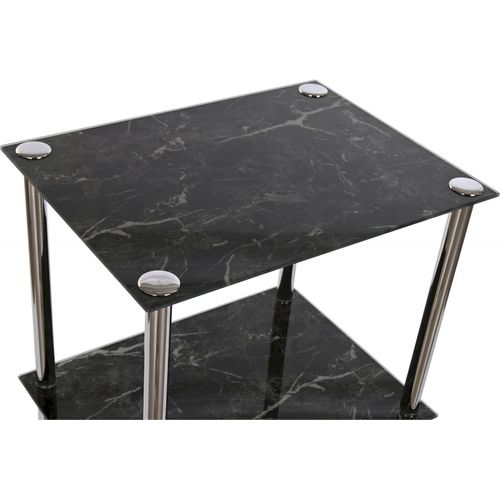 Etagère Élégance Marbre Argenté Pour Salle De Bain Chic