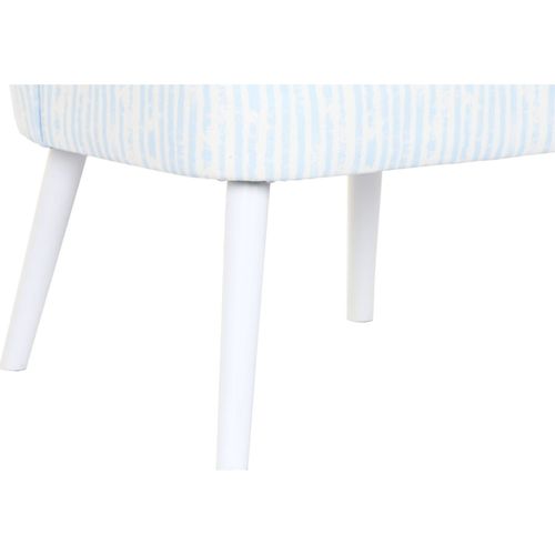 Fauteuil Élégance Rayures Bleues Confort Intérieur