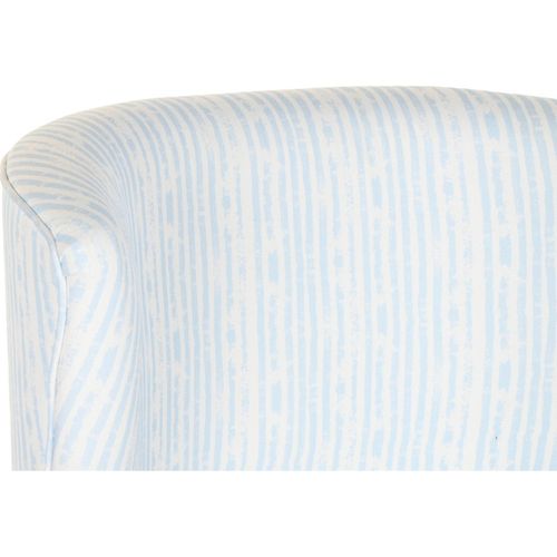 Fauteuil Élégance Rayures Bleues Confort Intérieur