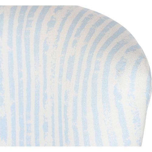 Fauteuil Élégance Rayures Bleues Confort Intérieur