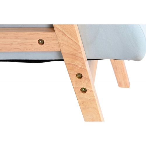 Fauteuil Élégance Velours Bleu Ciel Pour Salon Chic