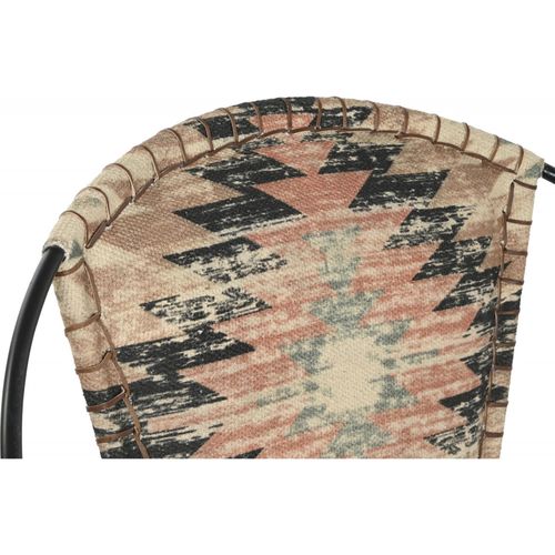 Fauteuil Design Kilim Coloré Et Métal Pour Intérieur Unique