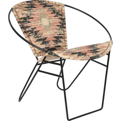 Fauteuil Design Kilim Coloré Et Métal Pour Intérieur Unique