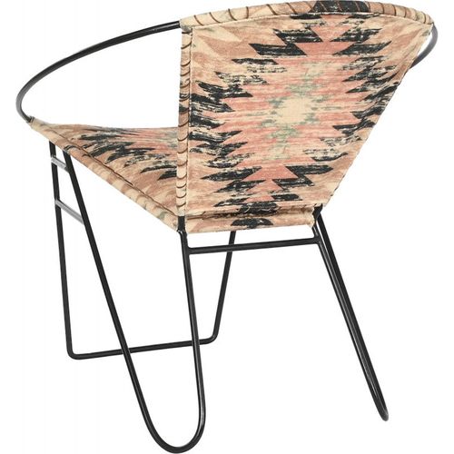Fauteuil Design Kilim Coloré Et Métal Pour Intérieur Unique