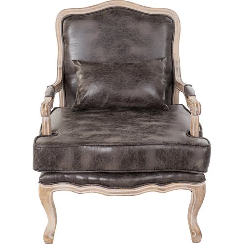 Fauteuil Vintage Marron Pour Un Intérieur Avec Cachet