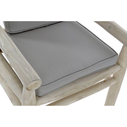 Fauteuil Élégant Teck Gris Clair Pour Intérieur Chic.