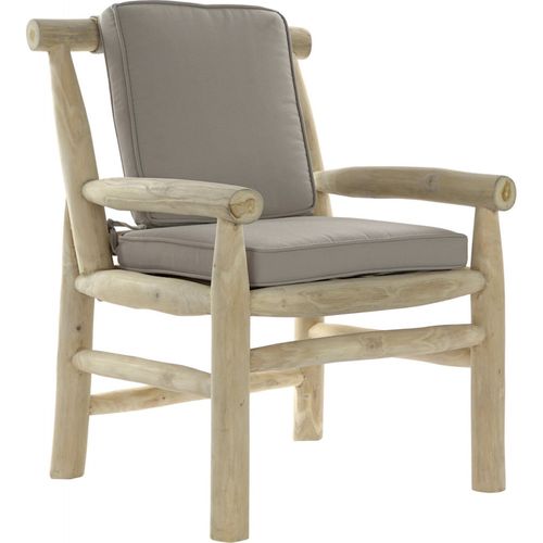 Fauteuil Élégant Teck Gris Clair Pour Intérieur Chic.