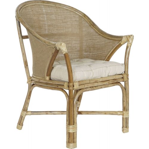 Fauteuil Rotin Et Coton Élégance Intemporelle