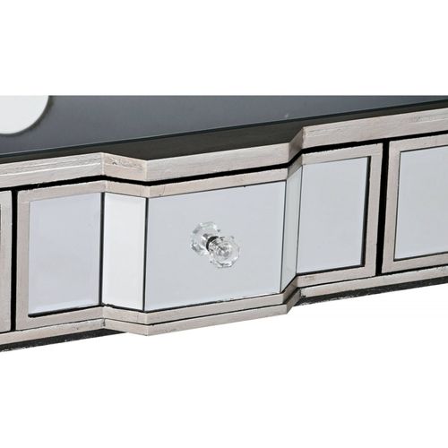 Meuble TV Argenté Élégant Et Design Pour Salon