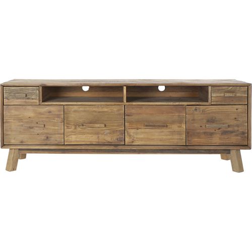 Meuble TV Élégance Pin Vieilli Style Intemporel