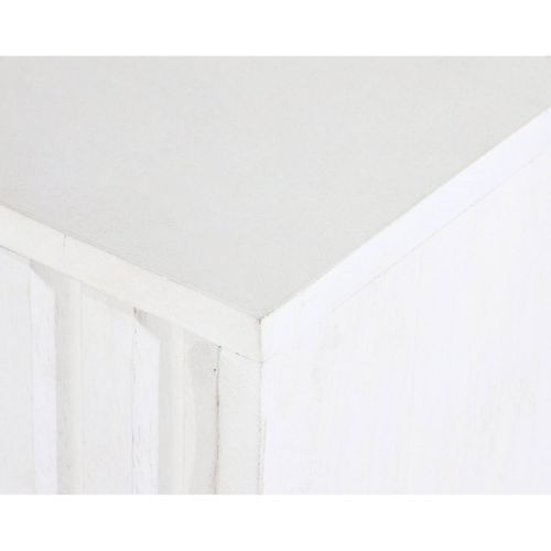 Meuble TV Blanc Et Doré En Métal Et Bois Exotique