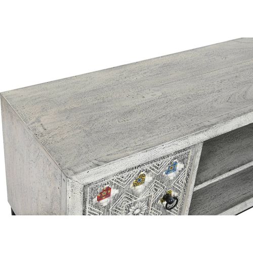 Meuble TV Élegant Motifs Céramique Colorés