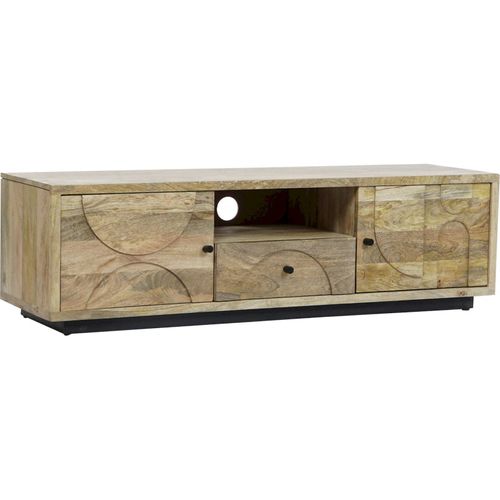 Meuble TV Bois Massif Chic Pour Salon Moderne