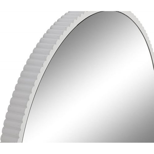 Miroir Blanc Métal Design Épuré Pour Déco Moderne