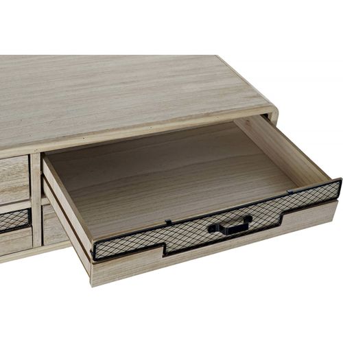 Meuble TV En Paulownia Élégant Et Métal Noir