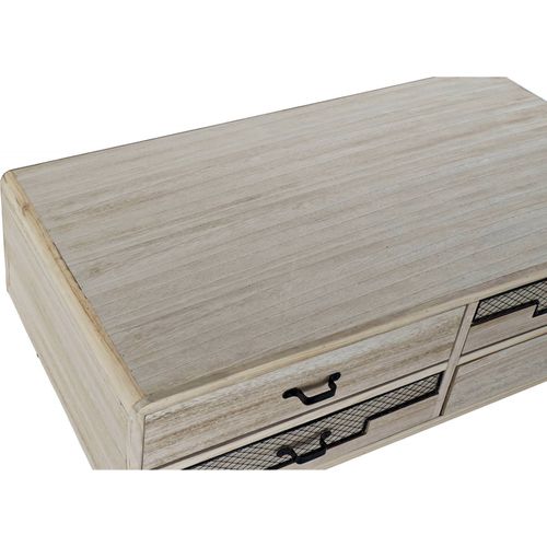 Meuble TV En Paulownia Élégant Et Métal Noir