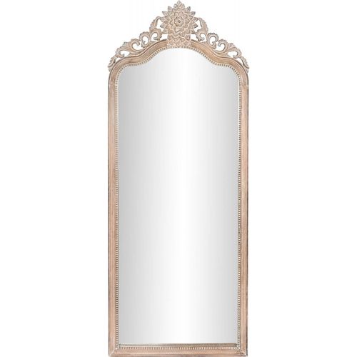 Miroir Blanc Délicat En Verre De Mangue Élégant