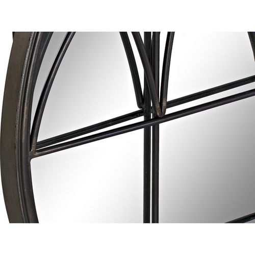 Miroir Élégance Géométrique Chic En Métal Noir