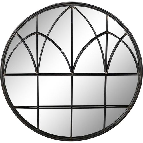 Miroir Élégance Géométrique Chic En Métal Noir