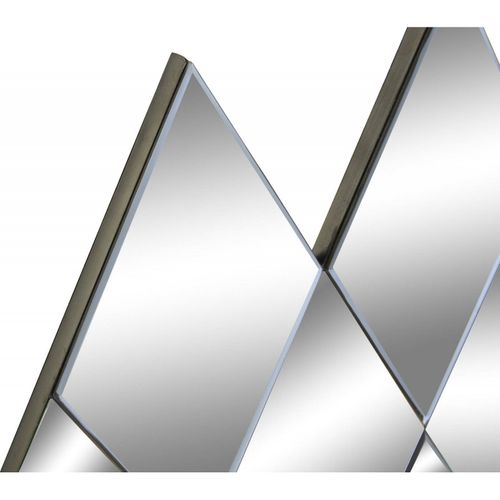 Miroir Élégant Effet Bois Noir Design Moderne