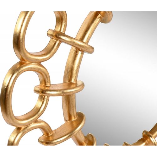 Miroir Élégant Chaîne Dorée Design Résine Chic