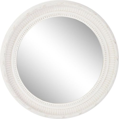 Miroir Élégant Blanc Bois Pour Déco Chic Et Raffinée