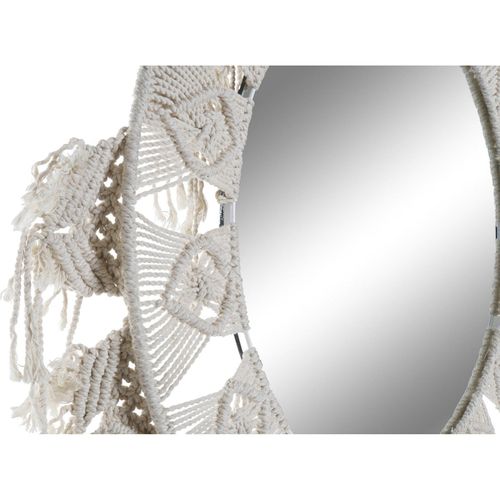 Miroir En Coton Blanc Macramé Pour Une Touche Bohème