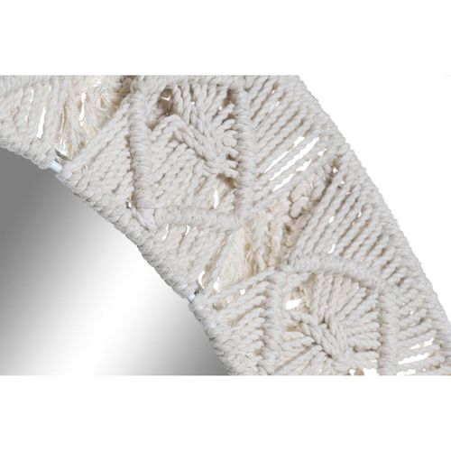 Miroir En Coton Blanc Macramé Pour Une Touche Bohème