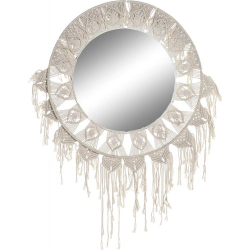 Miroir En Coton Blanc Macramé Pour Une Touche Bohème