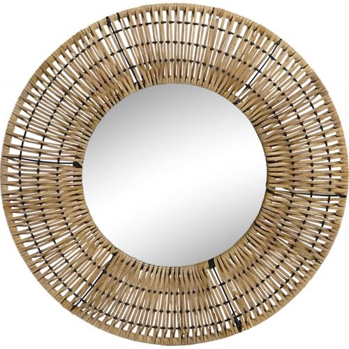 Miroir En Rotin Brun Pour Une Déco Naturelle Et Chic