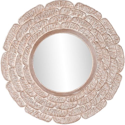 Miroir Élégant En Verre De Mangue Blanc Naturel