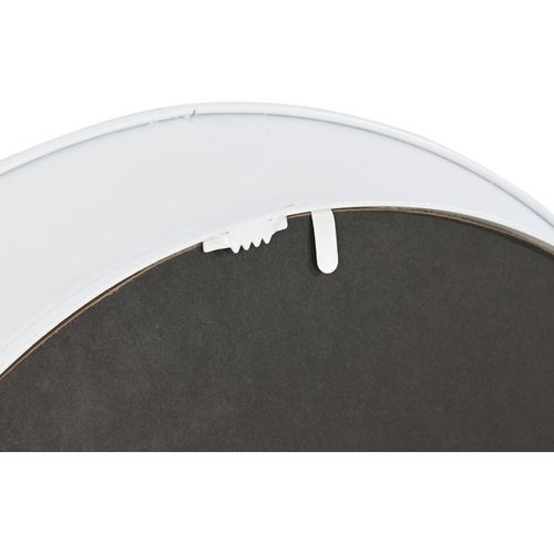 Miroir Élégant Oval Blanc En Métal Pour Intérieur Chic