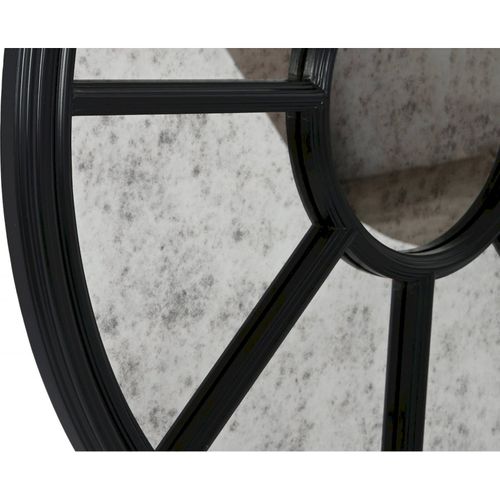 Miroir Élégant Et Décoratif En Bois Noir Pour Intérieur Chic